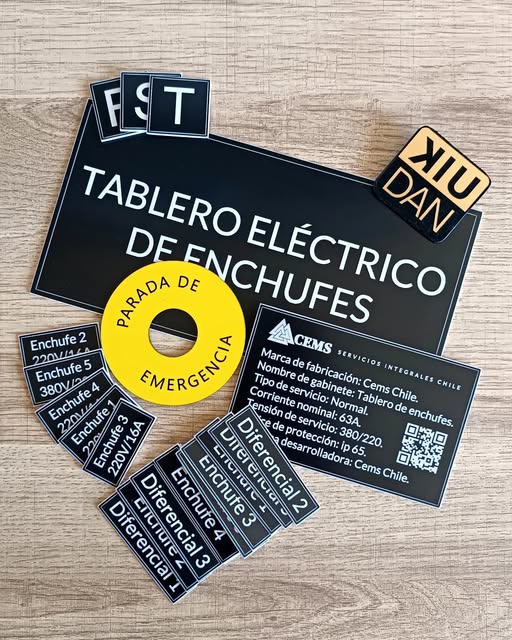 Ejemplo de rotulos bicapa