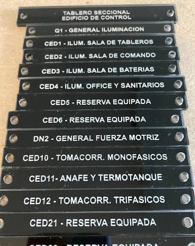 Placas de senalizacion bicapa